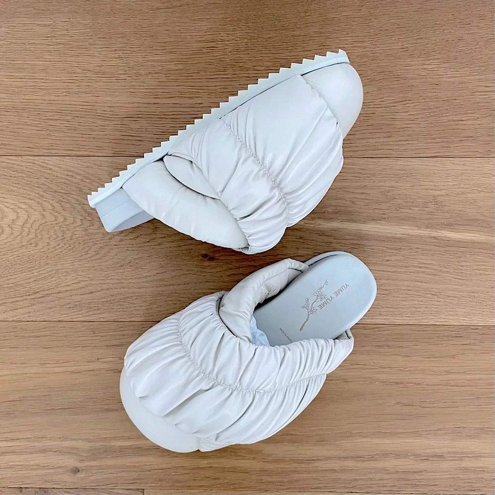 YUME YUME🇳🇱 Beige Tent Slides, IT38 - Picture 1 of 14